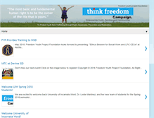 Tablet Screenshot of freedomyouthproject.org